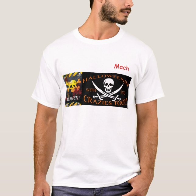 Camiseta ¡Halloweenin con el Crazies, también! (Anverso)