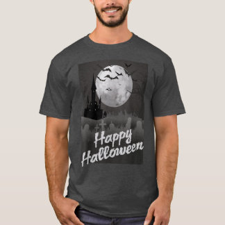 Camiseta HalloweenMoon y el castillo en la noche