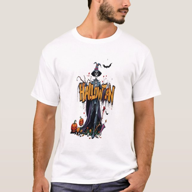 Camiseta halloweentee graffiti art halloween cool (Anverso)