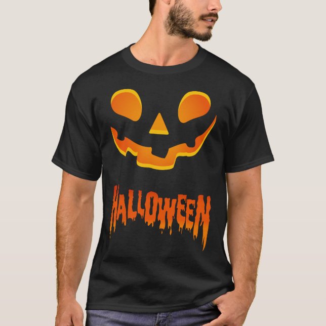 Camiseta Hallowen Spooky Pumpkin T Shirt Regalo por los Hal (Anverso)