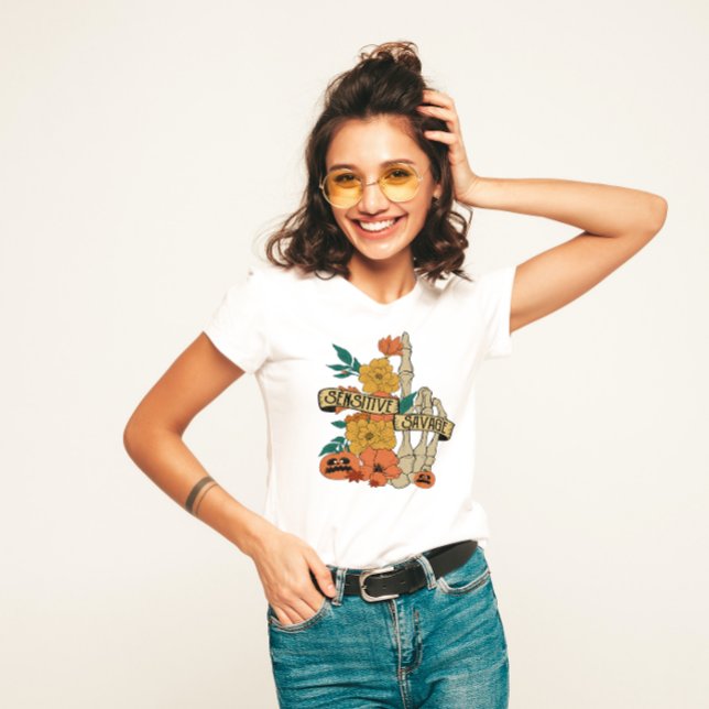 CAMISETA HALLOWEWEEN DEDO MEDIO DEL ESQUETE DE AHORRO SENSI (Subido por el creador)
