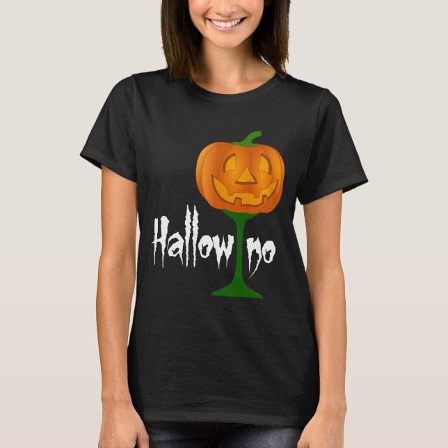 Camiseta Hallowino de calabaza de Vino Halloween (Anverso)