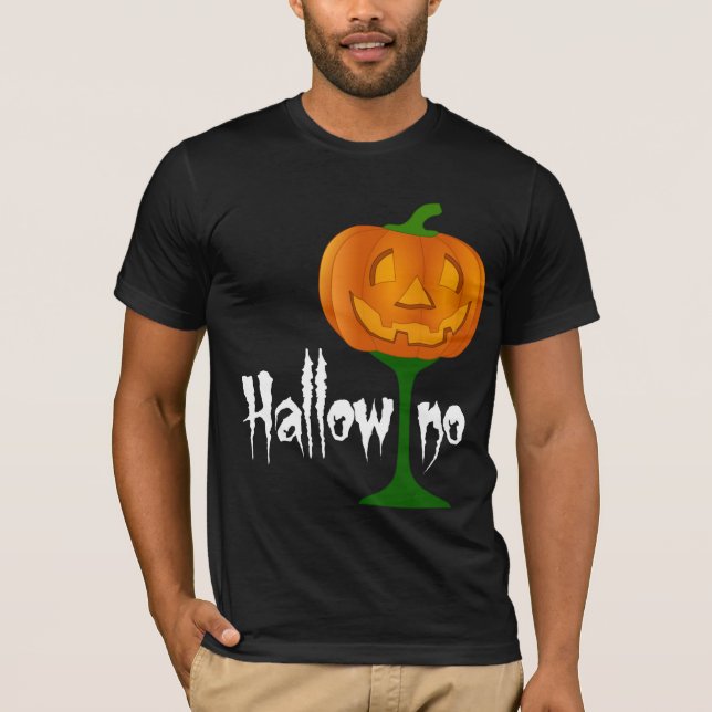 Camiseta Hallowino de calabaza de Vino Halloween (Anverso)
