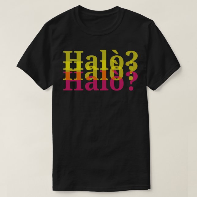 Camiseta Halo (Diseño del anverso)