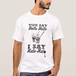 Camiseta Halo del halo blanco y negro