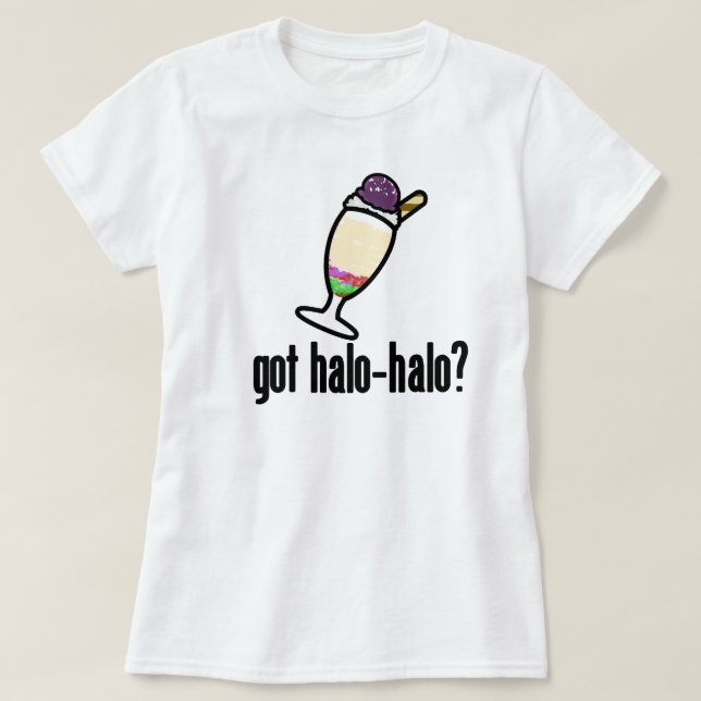 Camiseta ¿Halo-Halo conseguido? (Diseño del anverso)