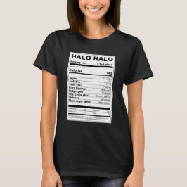 Camiseta Halo-halo Nutrition Facts