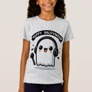 Camiseta Halovween Ghost Singer Halloween