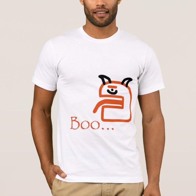 Camiseta haloween, abucheo. (Anverso)