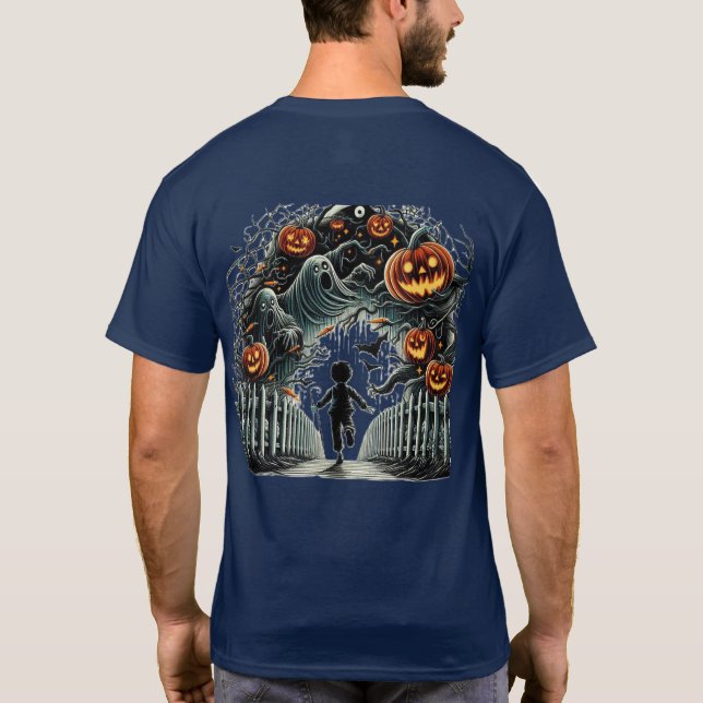 Camiseta haloween boy power T-Shirt (Reverso)