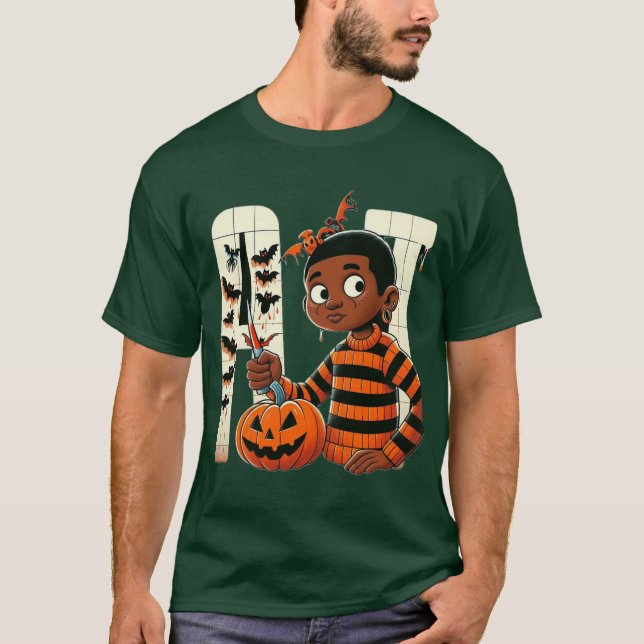 Camiseta haloween boy T-Shirt (Anverso)