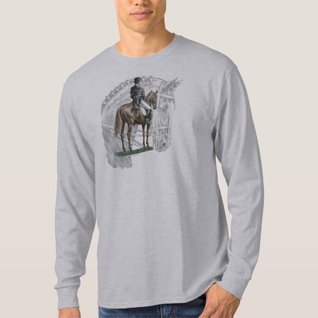 Camiseta Halt Salute Dressage Horse (Anverso)