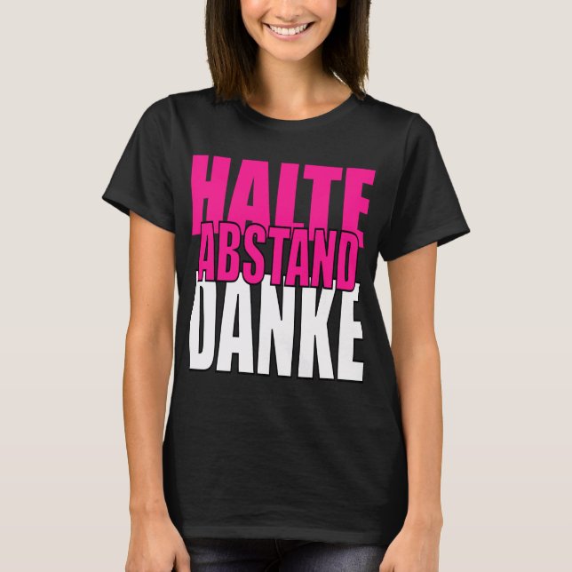 Camiseta Halte Abstand Danke (Anverso)