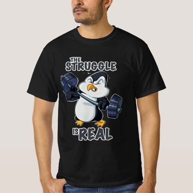 Camiseta Halterofilia con codificación pingüino (Anverso)
