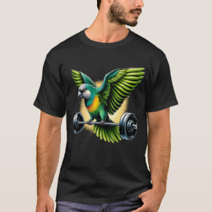 Camiseta Halterofilia con el loro de Senegal