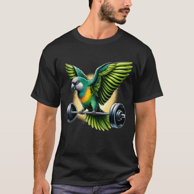 Camiseta Halterofilia con el loro de Senegal (Anverso)
