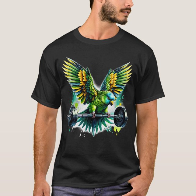 Camiseta Halterofilia con el puente mortal del loro en Para (Anverso)