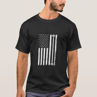 Camiseta Halterofilia De Bandera Estadounidense Fitness Y G