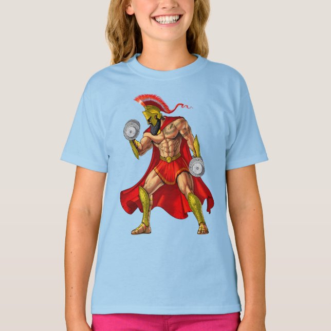 Camiseta Halterofilia de Guerrero Espartano (Anverso)