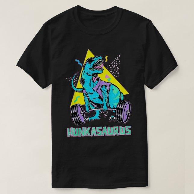 Camiseta Halterofilia de Hunkasaurus (Diseño del anverso)