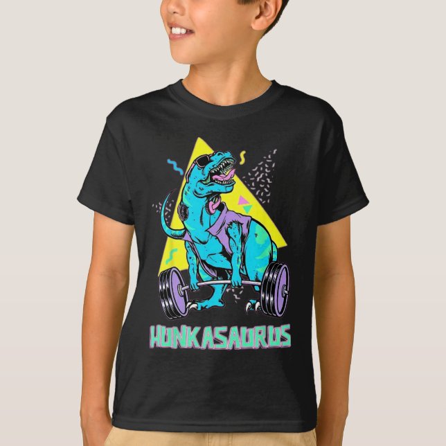 Camiseta Halterofilia de Hunkasaurus (Anverso)