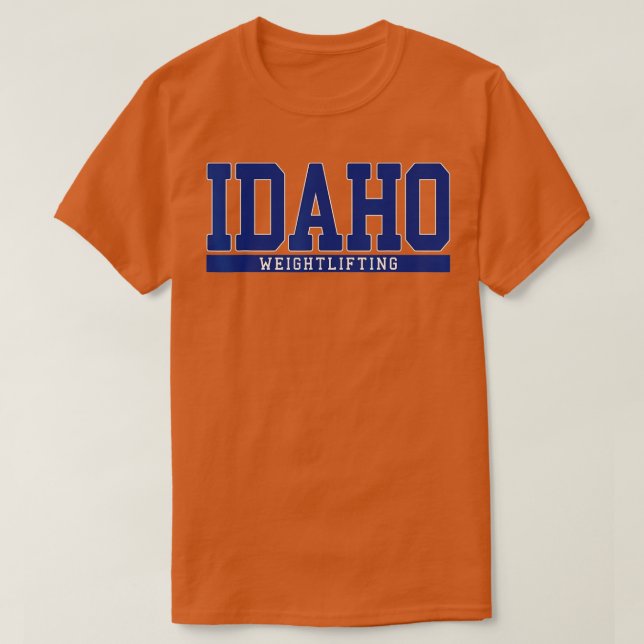 Camiseta Halterofilia de Idaho (Diseño del anverso)
