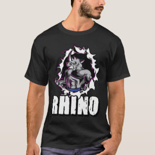 Camiseta Halterofilia del cuerpo del rinoceronte del Guay