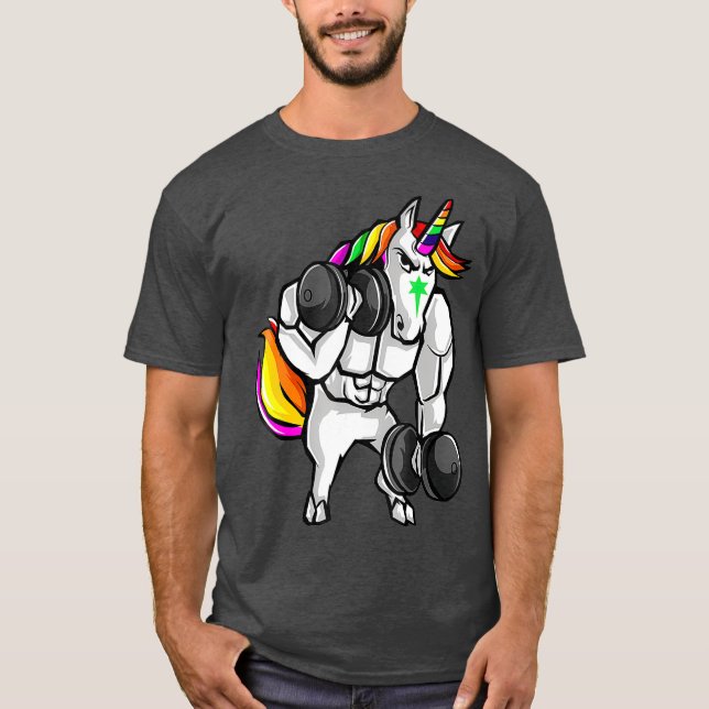 Camiseta Halterofilia Fitness Unicorn Shirt (Anverso)