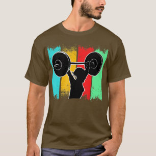 Camiseta Halterofilia Hombres Mujeres de la Viña Fuerza Dep