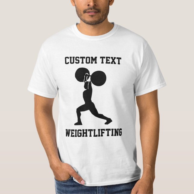 Camiseta Halterofilia personalizado (Anverso)