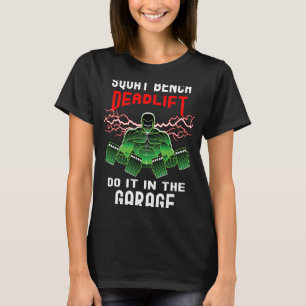 Camiseta Halterofilia por el puente de elevación de la cola