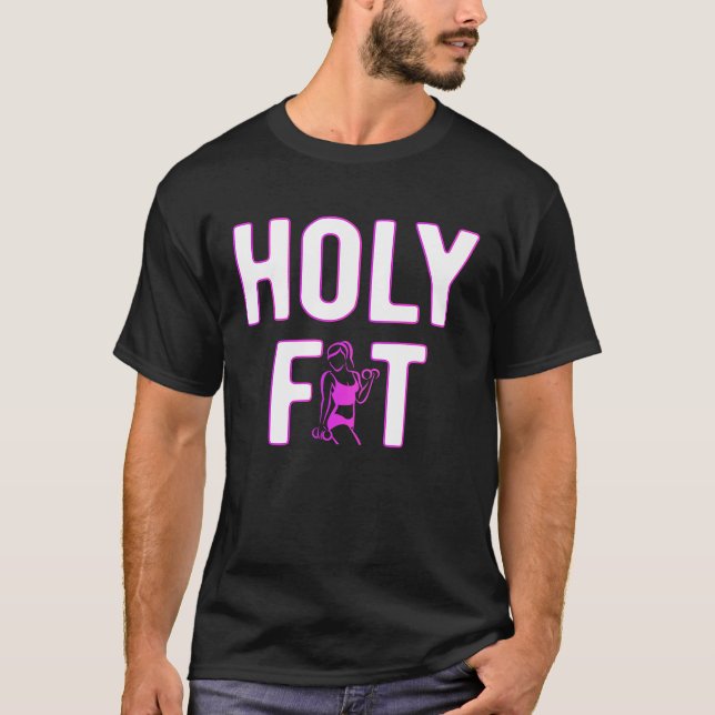 Camiseta Halterofilia Sagrado Encajamiento Woman Fitnes (Anverso)