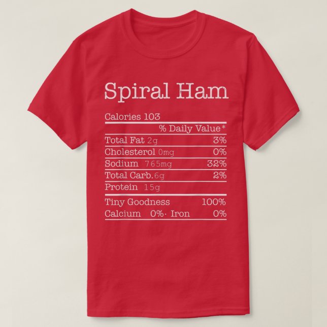 Camiseta Ham Nutrition Ham Hacts espiral  (Diseño del anverso)