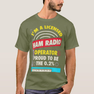 Camiseta Ham Operator Amateur Radio Premium