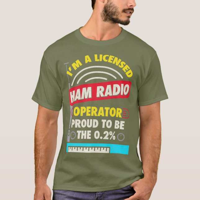 Camiseta Ham Operator Amateur Radio Premium (Anverso)