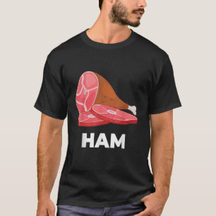 Camiseta Ham Platos coincidentes disfraces de comida Navida