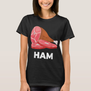 Camiseta Ham Platos coincidentes disfraces de comida Navida