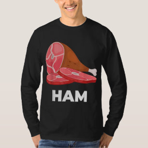 Camiseta Ham Platos coincidentes disfraces de comida Navida