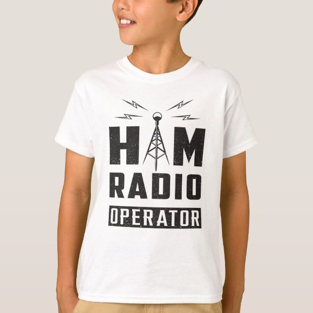 Camiseta HAM Radio Amateur Frecuator Antenna Gift (Anverso)