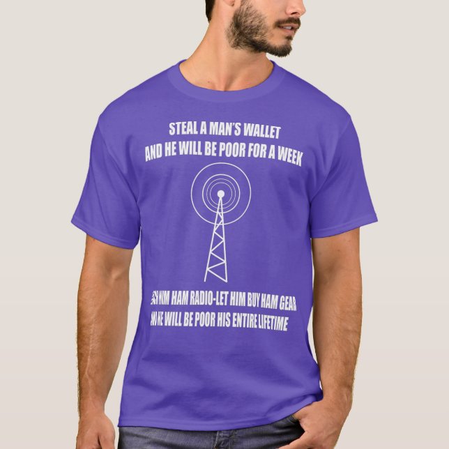 Camiseta Ham Radio Amateur Funny Inside Chiste (Anverso)