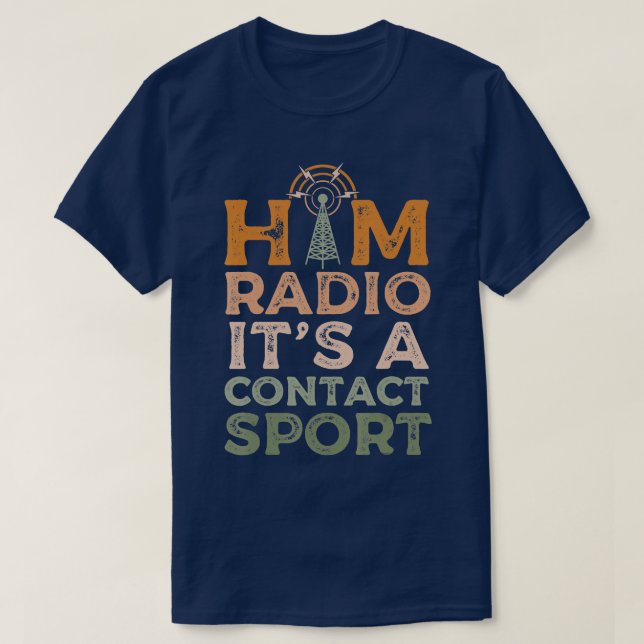 Camiseta Ham Radio Amateur Radio Morse Code para Radio Oper (Diseño del anverso)