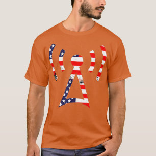 Camiseta Ham radio america bandera patriótica 4 h de julio