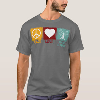 Camiseta Ham Radio Chica Paz Amor