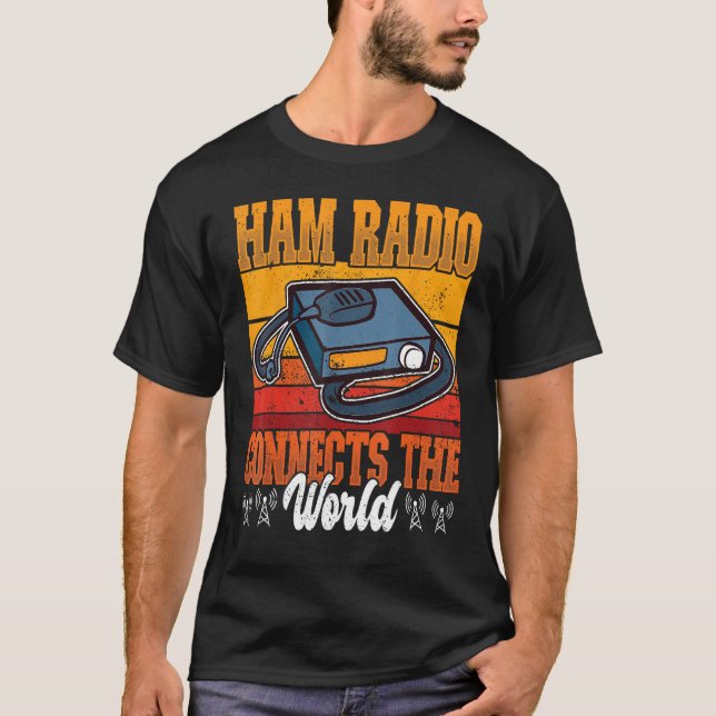 Camiseta Ham Radio Connect World Amateur Radio y Ham Radi (Anverso)