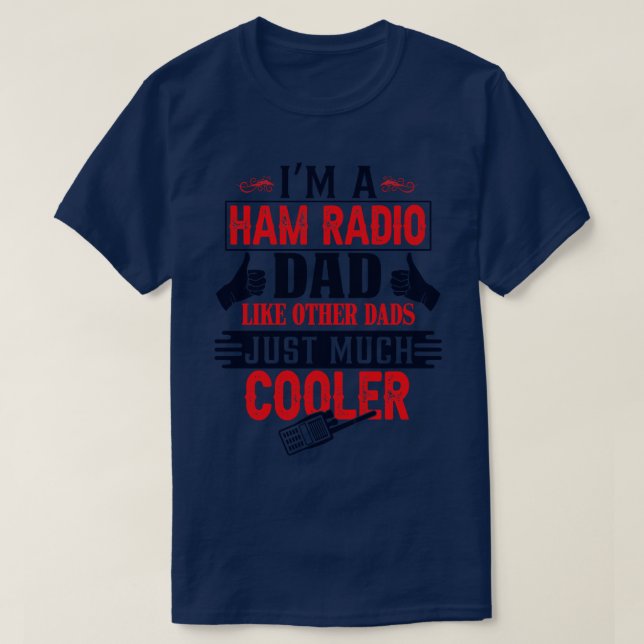 Camiseta Ham Radio Dad (Diseño del anverso)