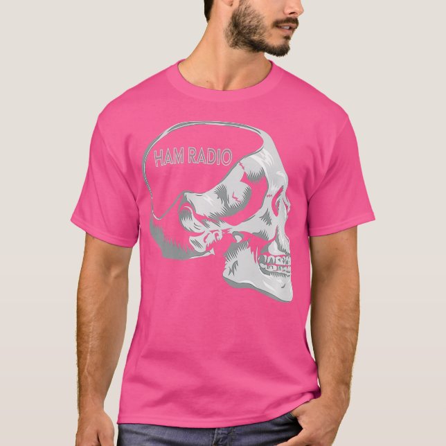 Camiseta Ham Radio en la mente de los locos de la Novedad d (Anverso)