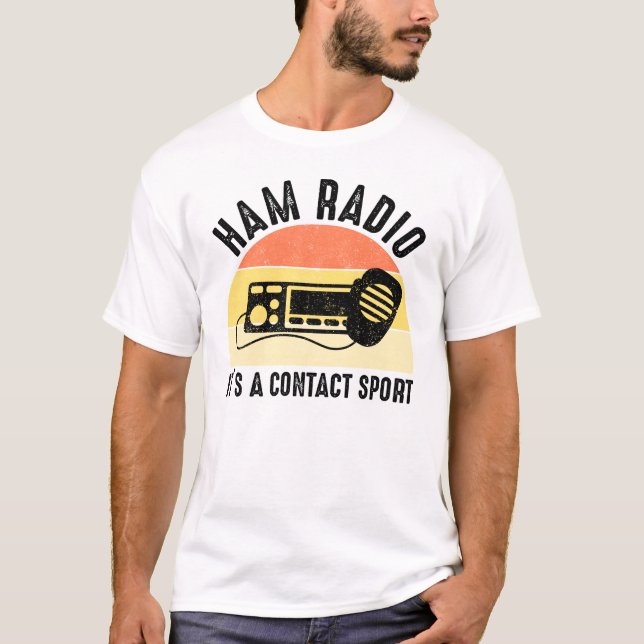 Camiseta Ham Radio - Es un deporte de contacto (Anverso)