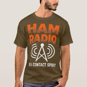 Camiseta Ham Radio Es Un Operador De Contacto Sport Morse C