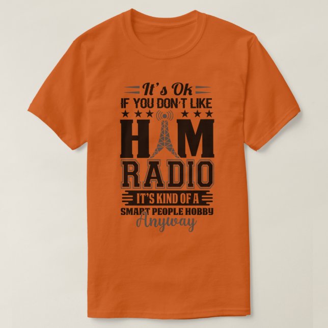 Camiseta Ham Radio Funny smart people hob (Diseño del anverso)