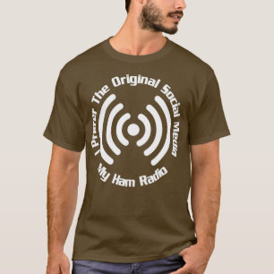 Camiseta Ham Radio Gift Prefiere Medios Sociales Originales